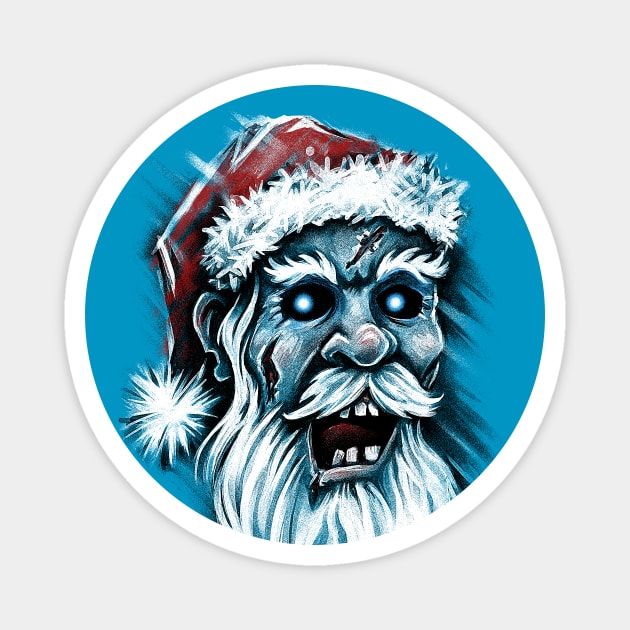 Zombie Santa Claus Magnet by c0y0te7